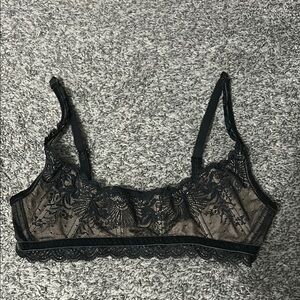 Elegant Black Lace Bralette